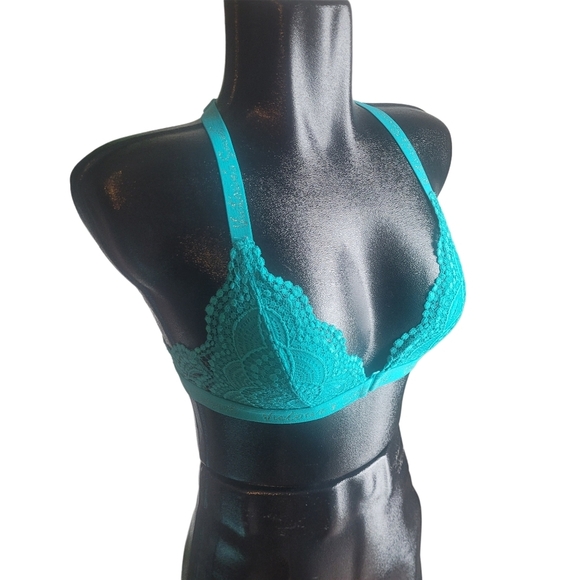 Victoria Secret Aqua Colored Bralette S - Picture 2 of 6